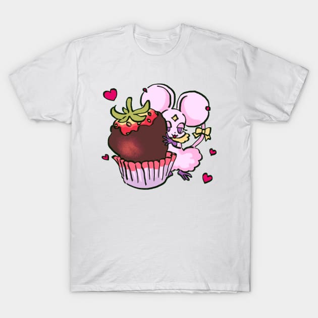 I draw pink pastel blanca with chocolate strawberry / sugar sugar rune T-Shirt by mudwizard